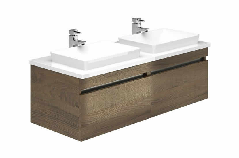 Knightsbridge 1200 Double Sink Gladstone Oak