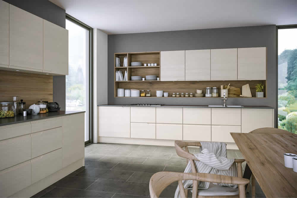 Bella Oakgrain Cashmere Knebworth Kitchen